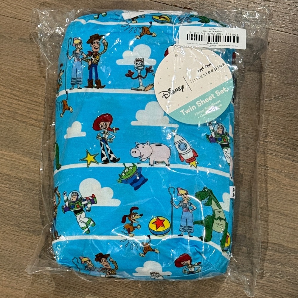 Little Sleepies Blue Toy Story Twin Sheet Set